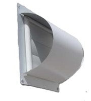 WV150CB:150mm Hi Flow Colour Bond Dover 白色抽油烟机壁式通风口。