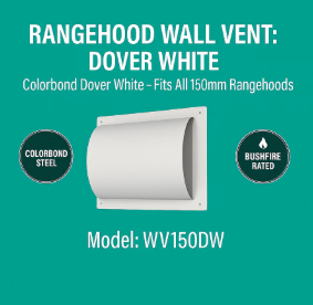 Hi flow rangehood wall vents bushfire