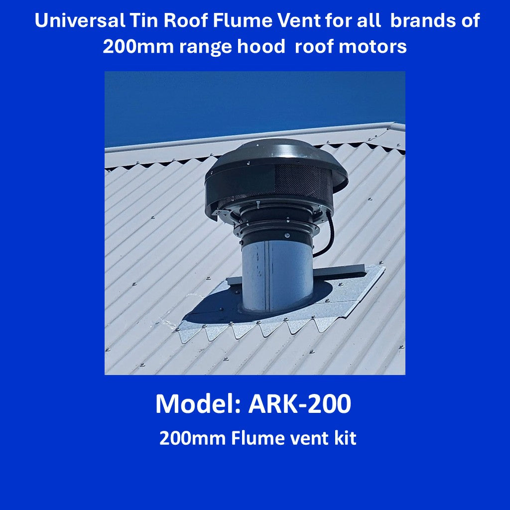 200mm Universal Tin Roof Flume Vent