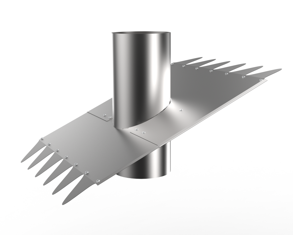 200mm Tin Roof Flume for all brands of 200mm External Rangehood Roof Motors