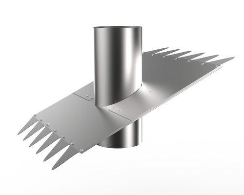 200mm Tin Roof Flume for all brands of 200mm External Rangehood Roof Motors