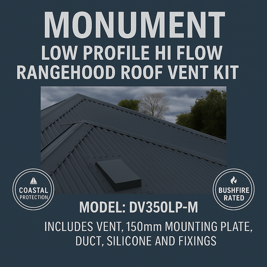 Monument Low profile roof vent Bushfire