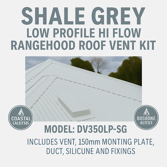 Shale grey Low profile roof vent Bushfire