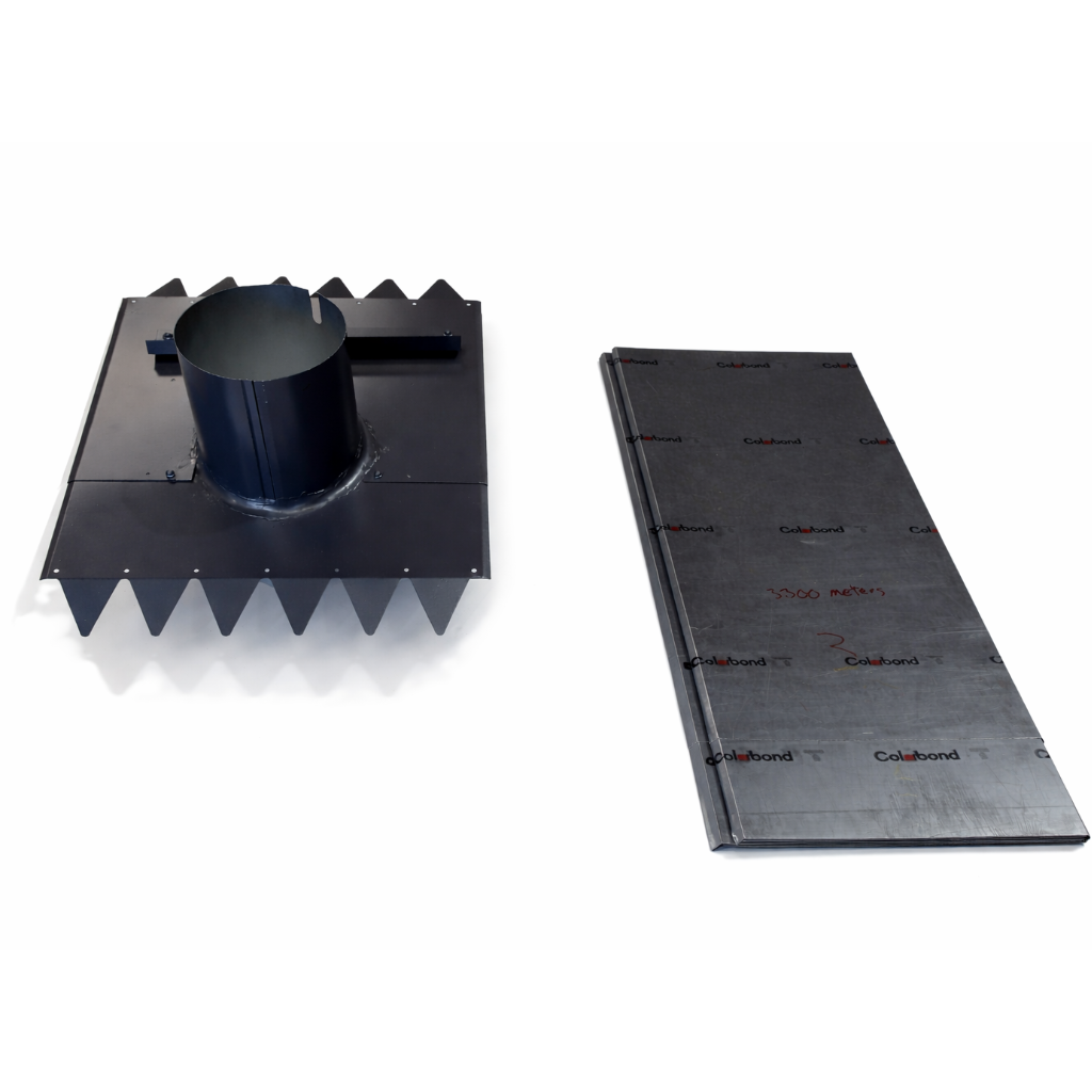 200mm Tin Roof Vent Dry Pan Flashing Kit.