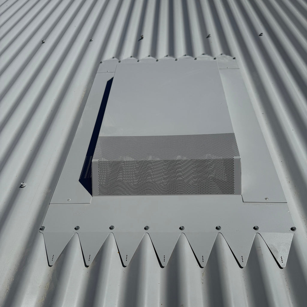 Rangehood roof vent kit: zincalume