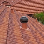 DV-TRK200 200mm Custom Lead Roof Flume | Tiled Roof Rangehood Flashing