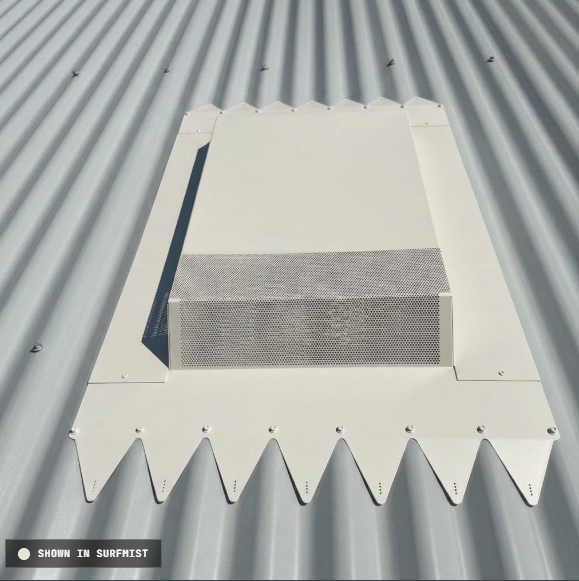 Rangehood roof venting Kit: Surf Mist