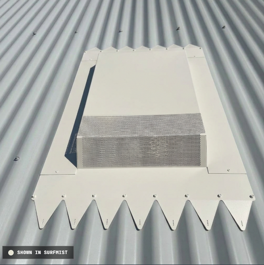 Rangehood roof venting Kit: Surf Mist