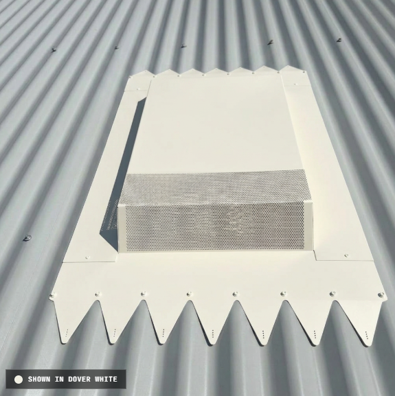 Rangehood roof vent kit: zincalume