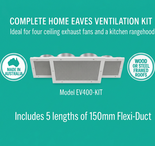 A complete, ready-to-install soffit eaves venting solution