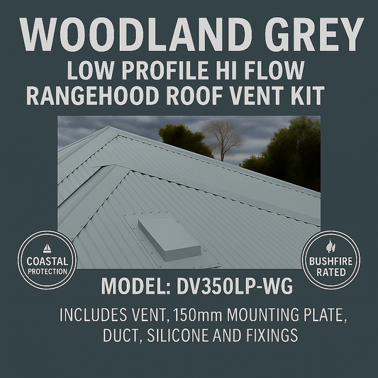 Woodland grey Low profile roof vent Bushfire