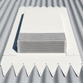 Dragon Vents DV350LP low profile Colorbond roof vent installed on a corrugated metal roof for high-flow kitchen rangehood ventilation.