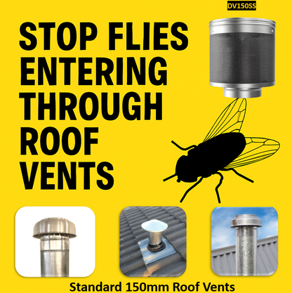 DV150SS Stainless Steel Hi-Flow Rangehood Flume Vents | Bushfire & Coastal Rated